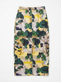 THE NEEKA SKIRT/ PRINTED SILK TWILL /LTD. EDITION DARK FOREST