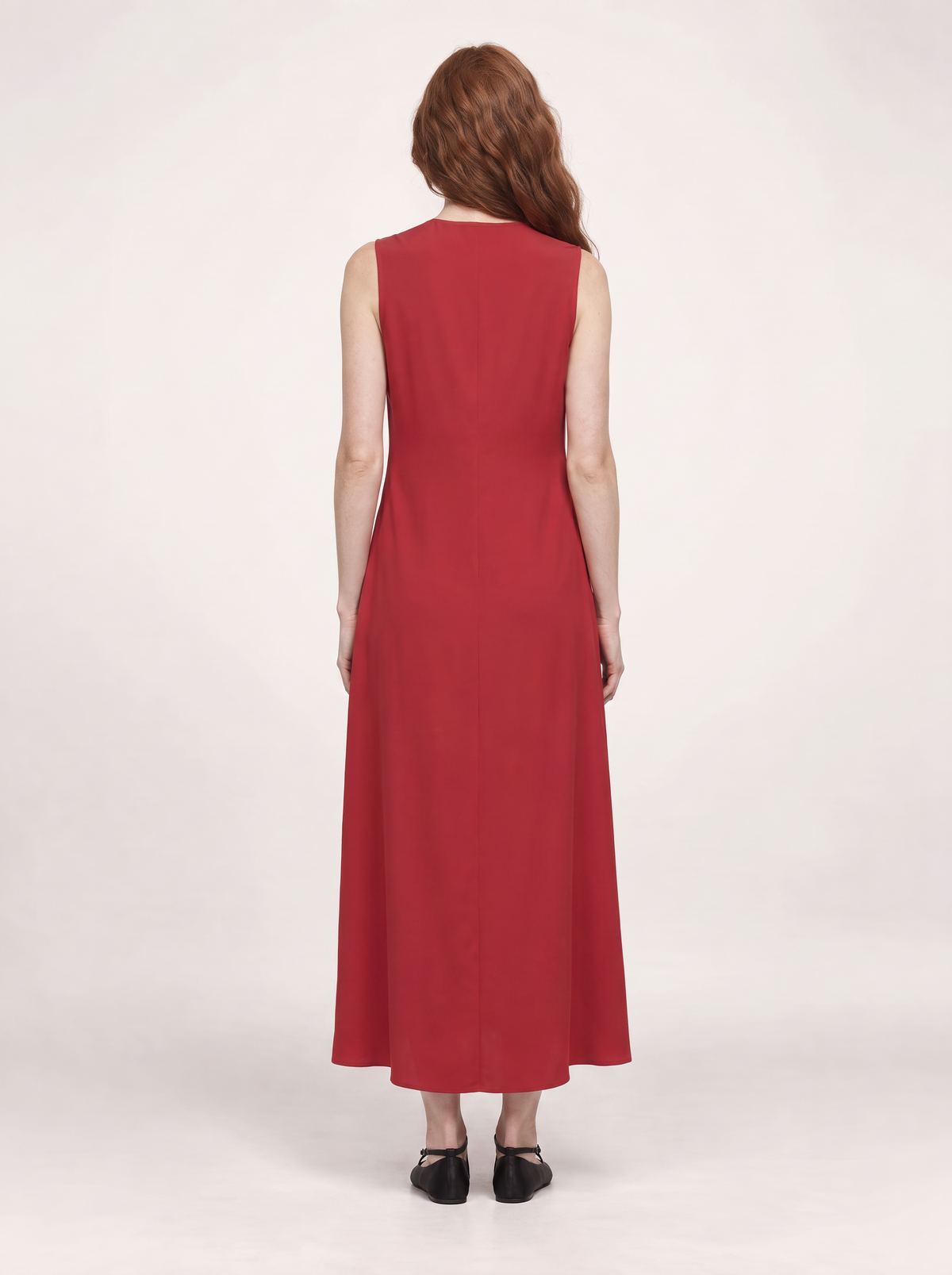 THE CHERBOURG DRESS /ORGANIC SILK CREPE DE CHINE/ BOURDAUX