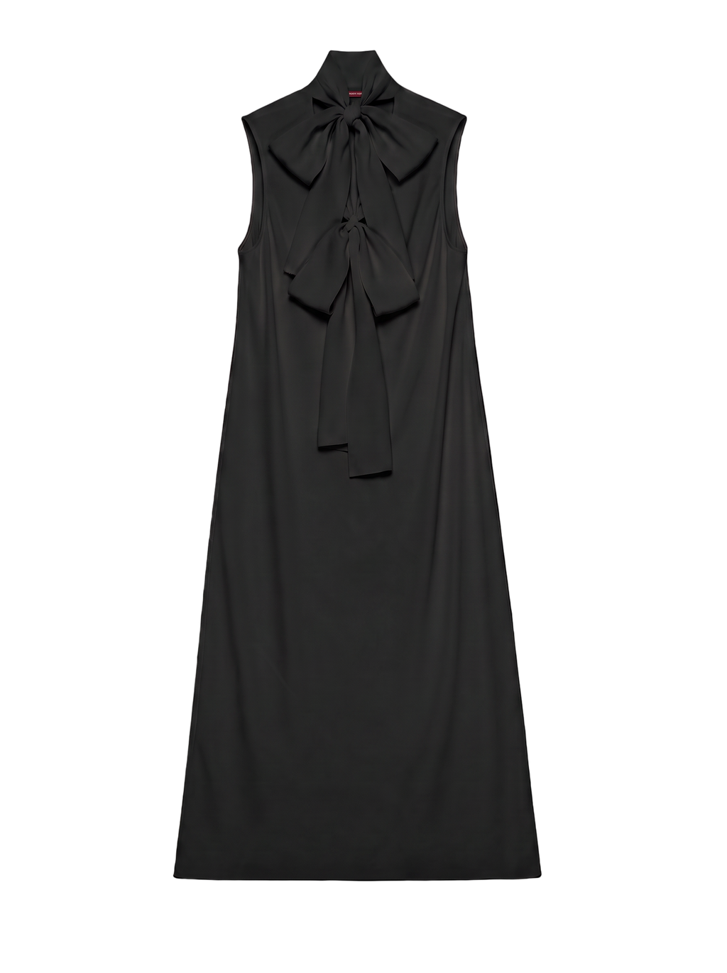 THE CHERBOURG DRESS /ORGANIC SILK CREPE DE CHINE/ BLACK