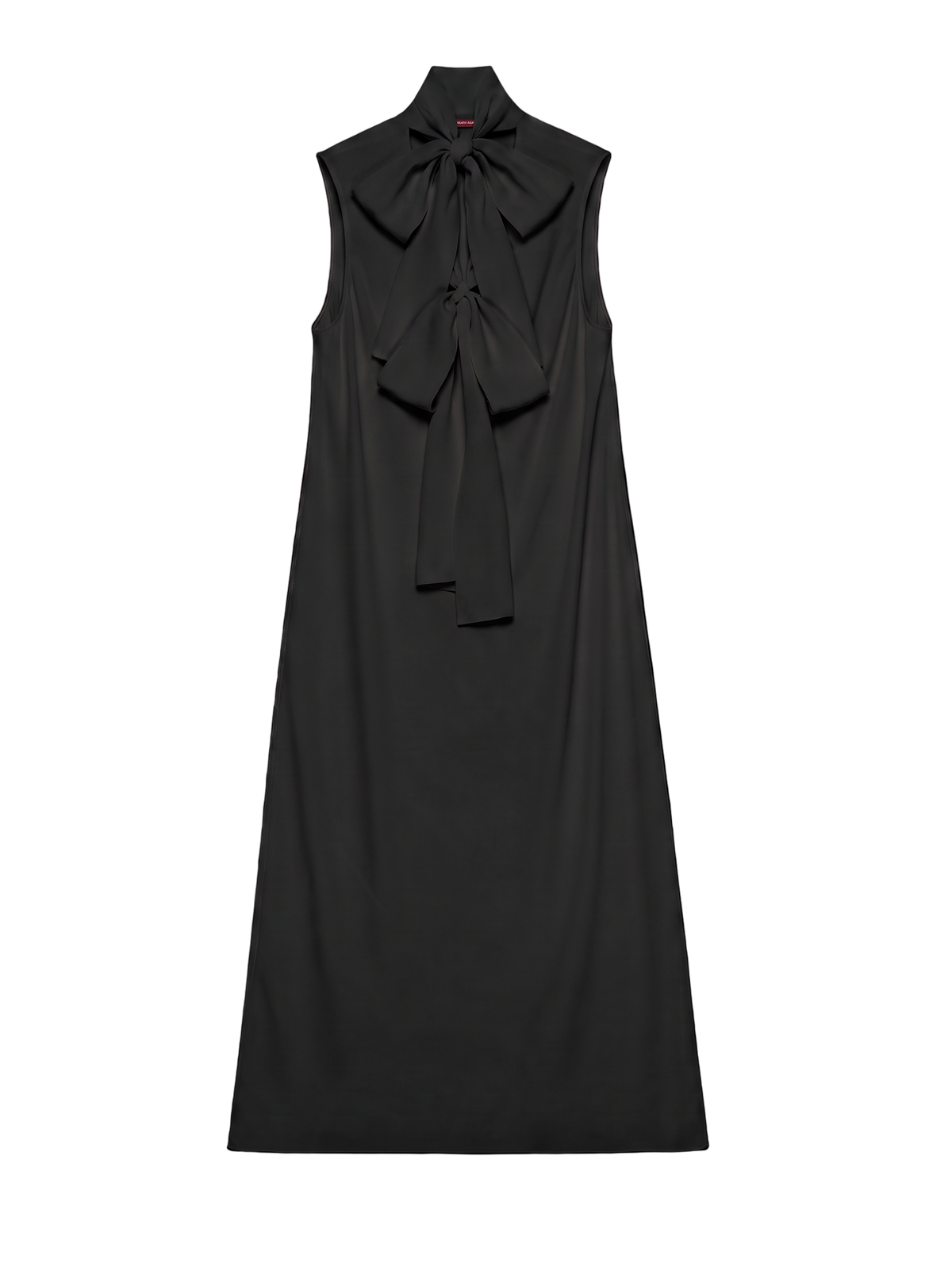 THE CHERBOURG DRESS /ORGANIC SILK CREPE DE CHINE/ BLACK