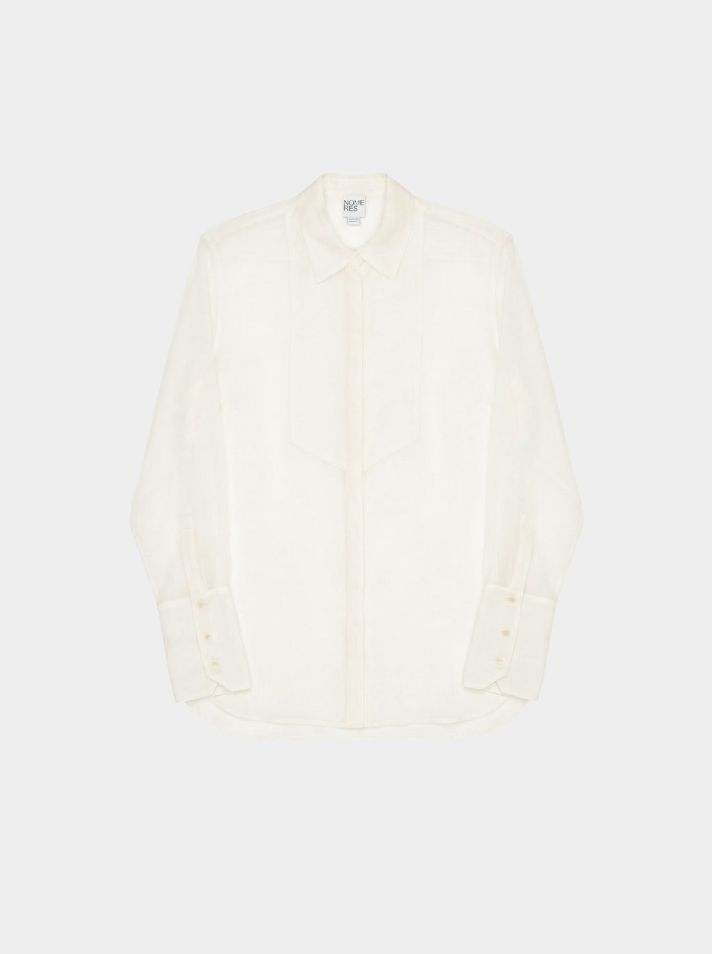creme Light-colored shirt on a white background