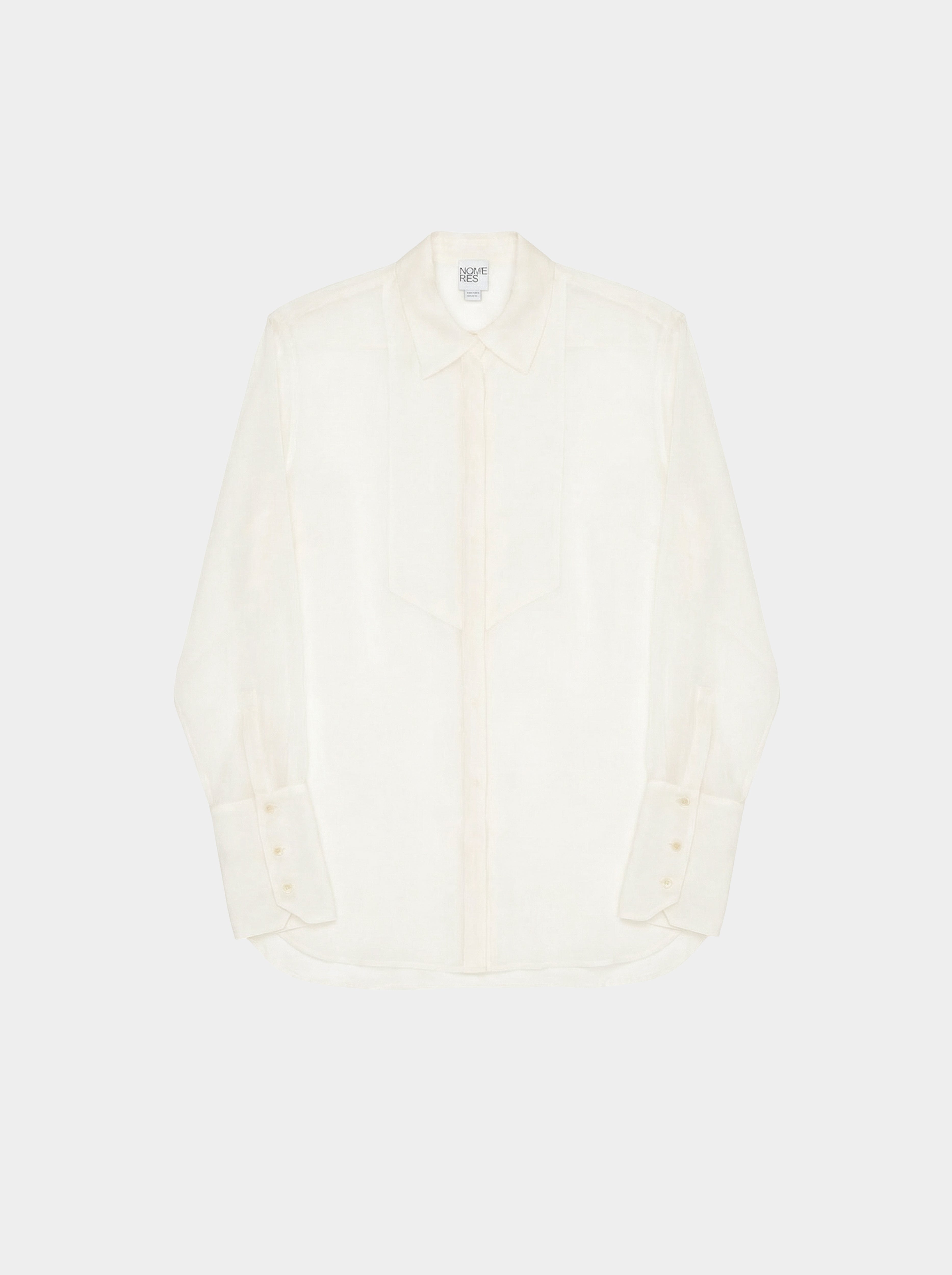 creme Light-colored shirt on a white background