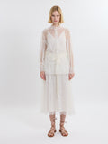 LIBERTY LACE TOP /FRENCH CHANTILLY LACE / GREIGE