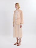 LIBERTY TOP / ITALIAN ORGANIC CHIFFON  / BLUSH