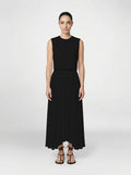 BODICE TOP / ORGANIC SUMMER WOOL/ BLACK