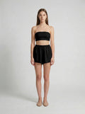 SHORTS / ORGANIC SILK CREPE DE CHINE / BLACK