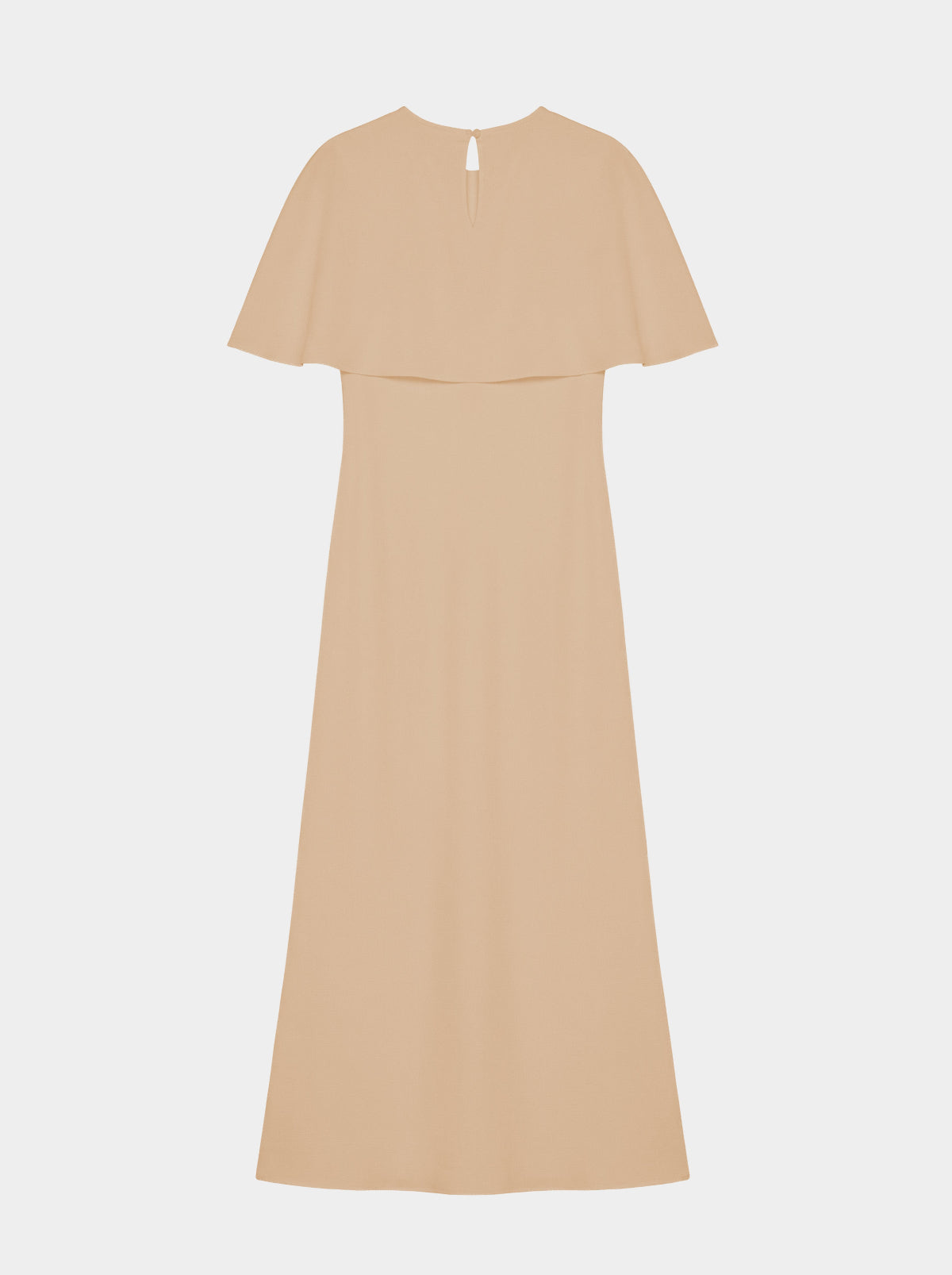 CAPELET DRESS / ORGANIC SILK CREPE DE CHINE/ BLUSH