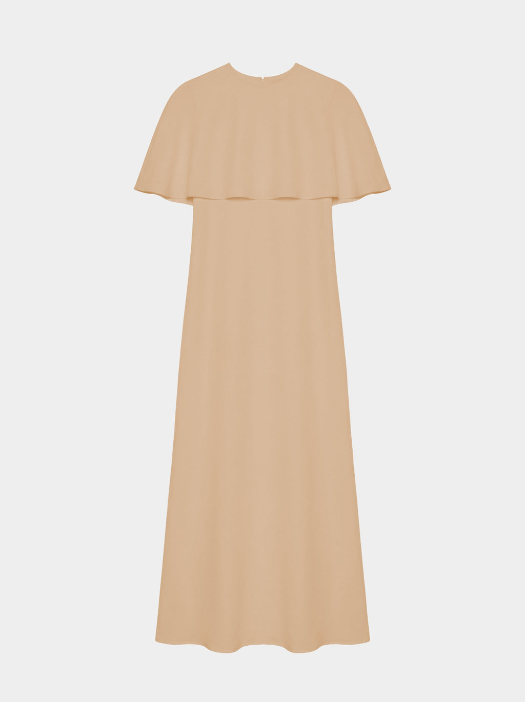 CAPELET DRESS / ORGANIC SILK CREPE DE CHINE/ BLUSH