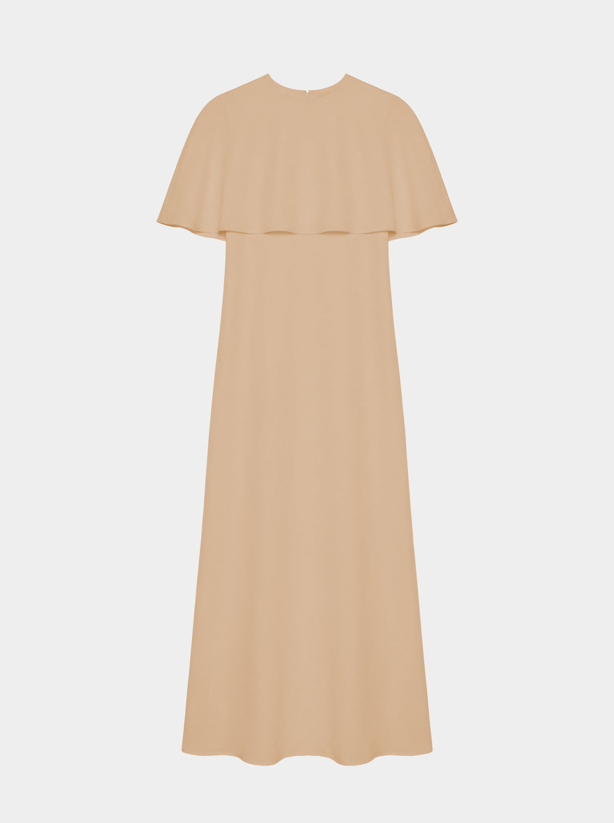 CAPELET DRESS / ORGANIC SILK CREPE DE CHINE/ BLUSH