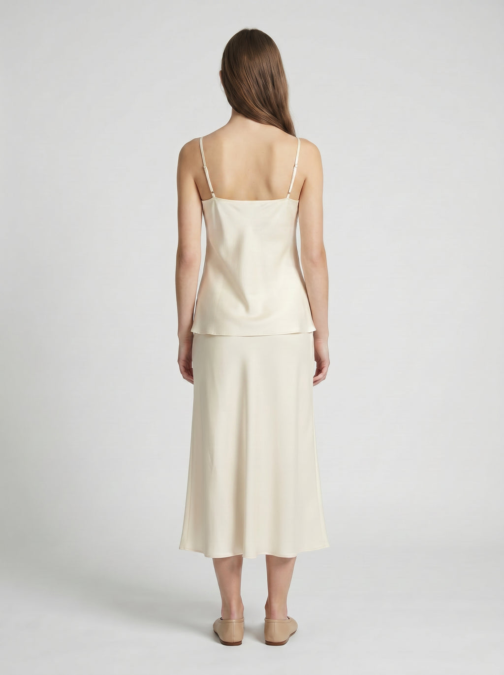 CAMISOLE / ORGANIC SILK CREPE DE CHINE / CREME