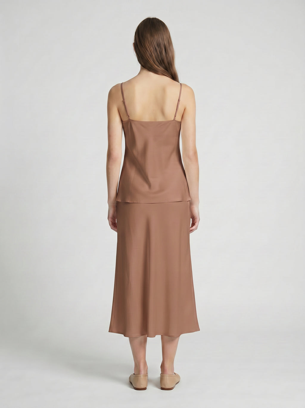 CAMISOLE / ORGANIC SILK CREPE DE CHINE / MOCHA