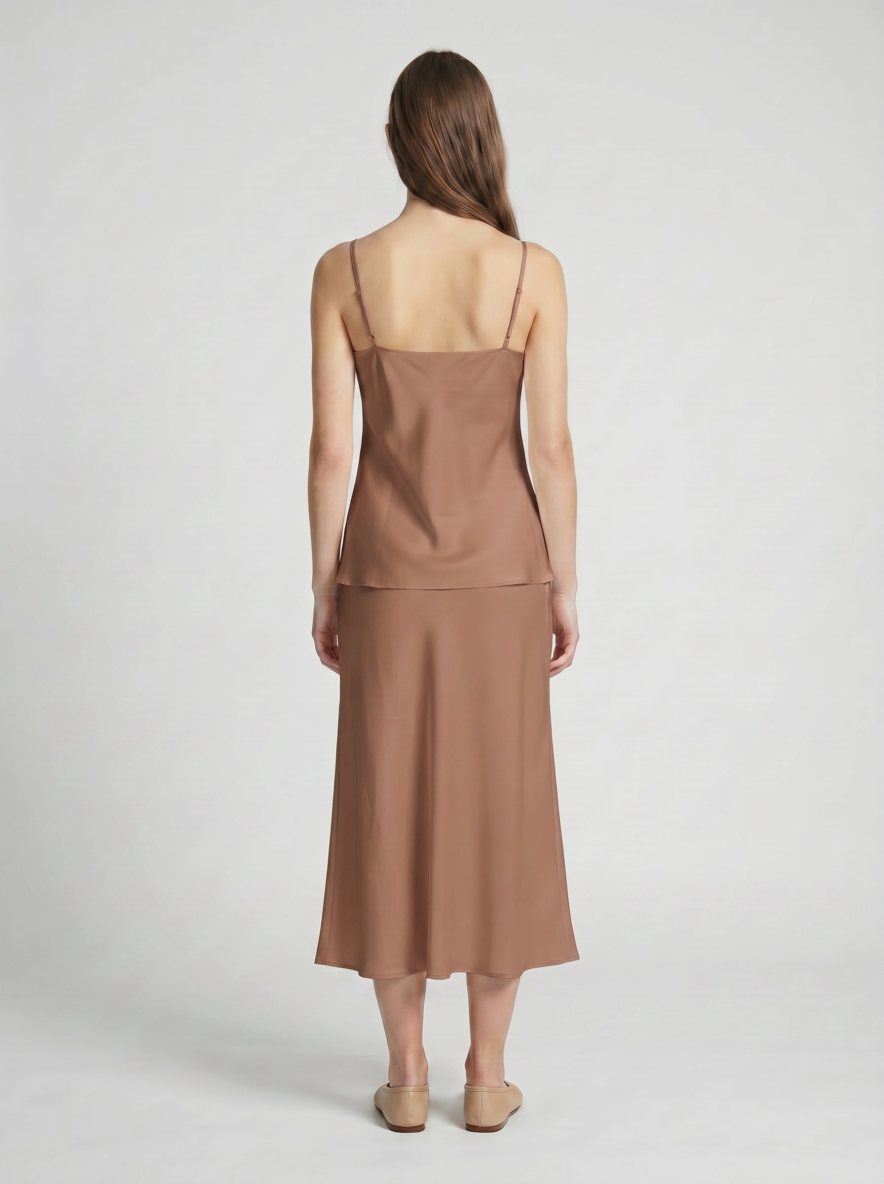 CAMISOLE / ORGANIC SILK CREPE DE CHINE / MOCHA
