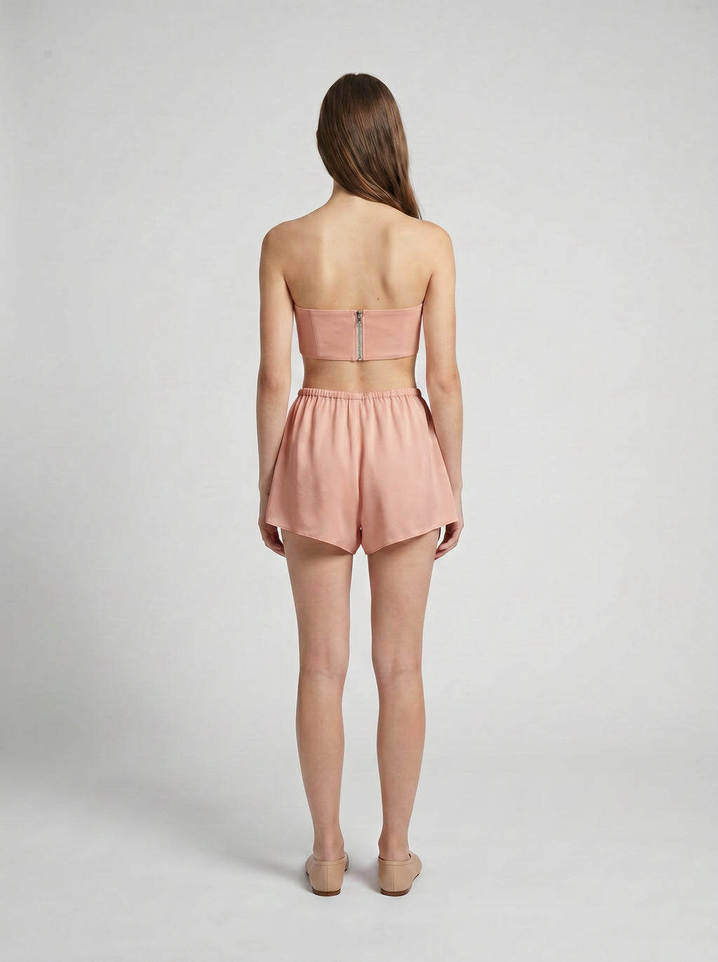 SHORTS / ORGANIC SILK CREPE DE CHINE / BLUSH