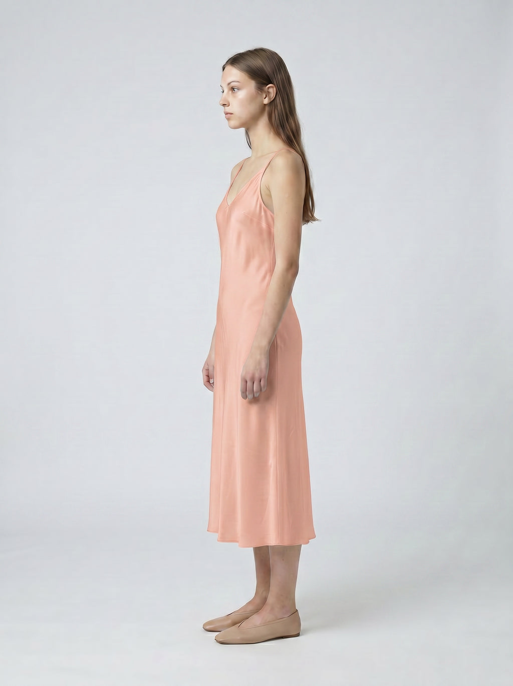 MIDI SLIP / ORGANIC SILK CREPE DE CHINE/ BLUSH