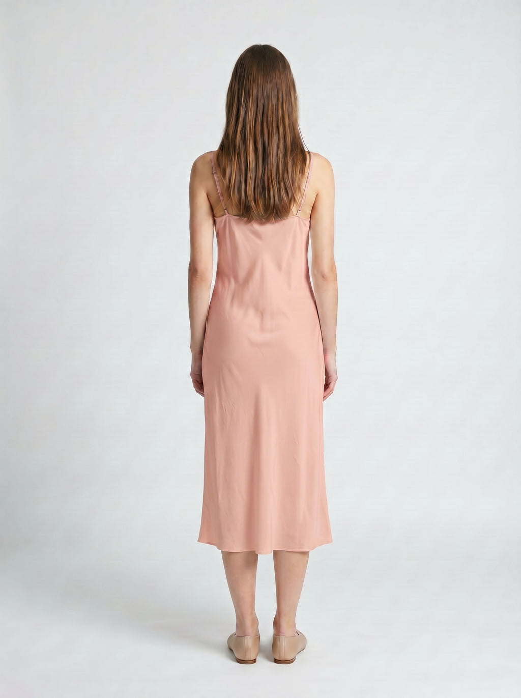 MIDI SLIP / ORGANIC SILK CREPE DE CHINE/ BLUSH