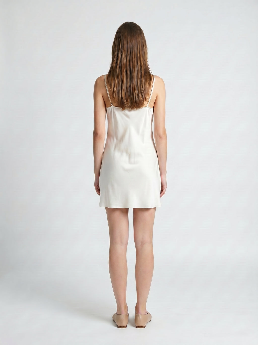 MINI SLIP / ORGANIC SILK CREPE DE CHINE / CREME