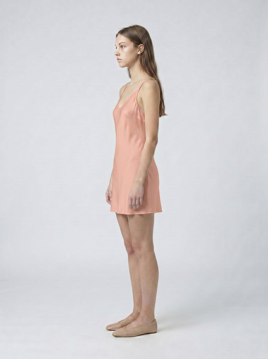 MINI SLIP / ORGANIC SILK CREPE DE CHINE/ BLUSH