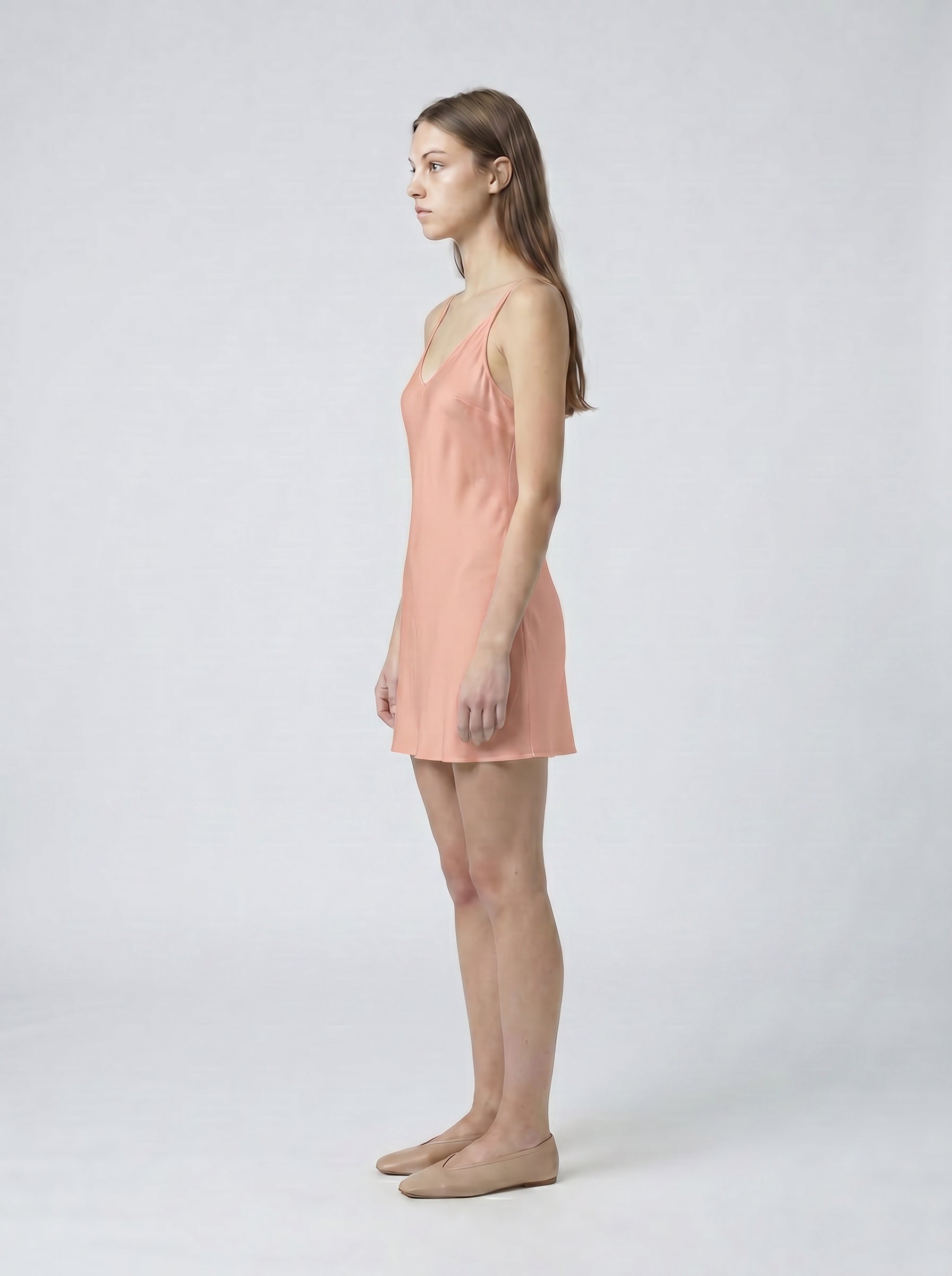 MINI SLIP / ORGANIC SILK CREPE DE CHINE/ BLUSH