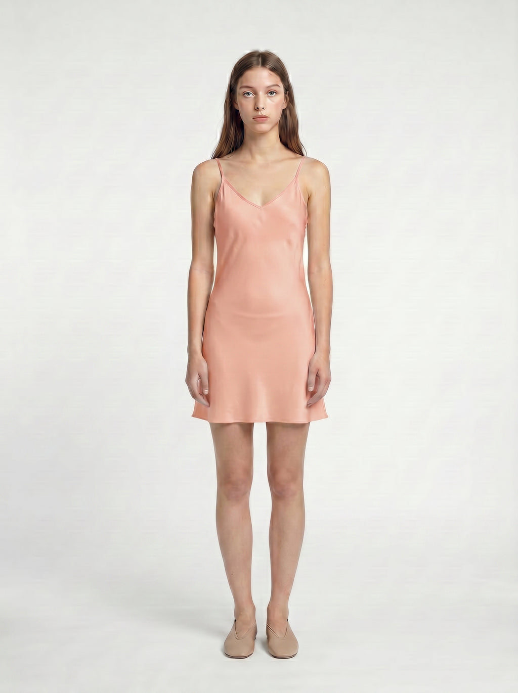MINI SLIP / ORGANIC SILK CREPE DE CHINE/ BLUSH