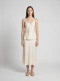 CAMISOLE / ORGANIC SILK CREPE DE CHINE / CREME