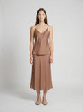 CAMISOLE / ORGANIC SILK CREPE DE CHINE / MOCHA