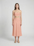 HALF SLIP SKIRT / ORGANIC SILK CREPE DE CHINE / BLUSH