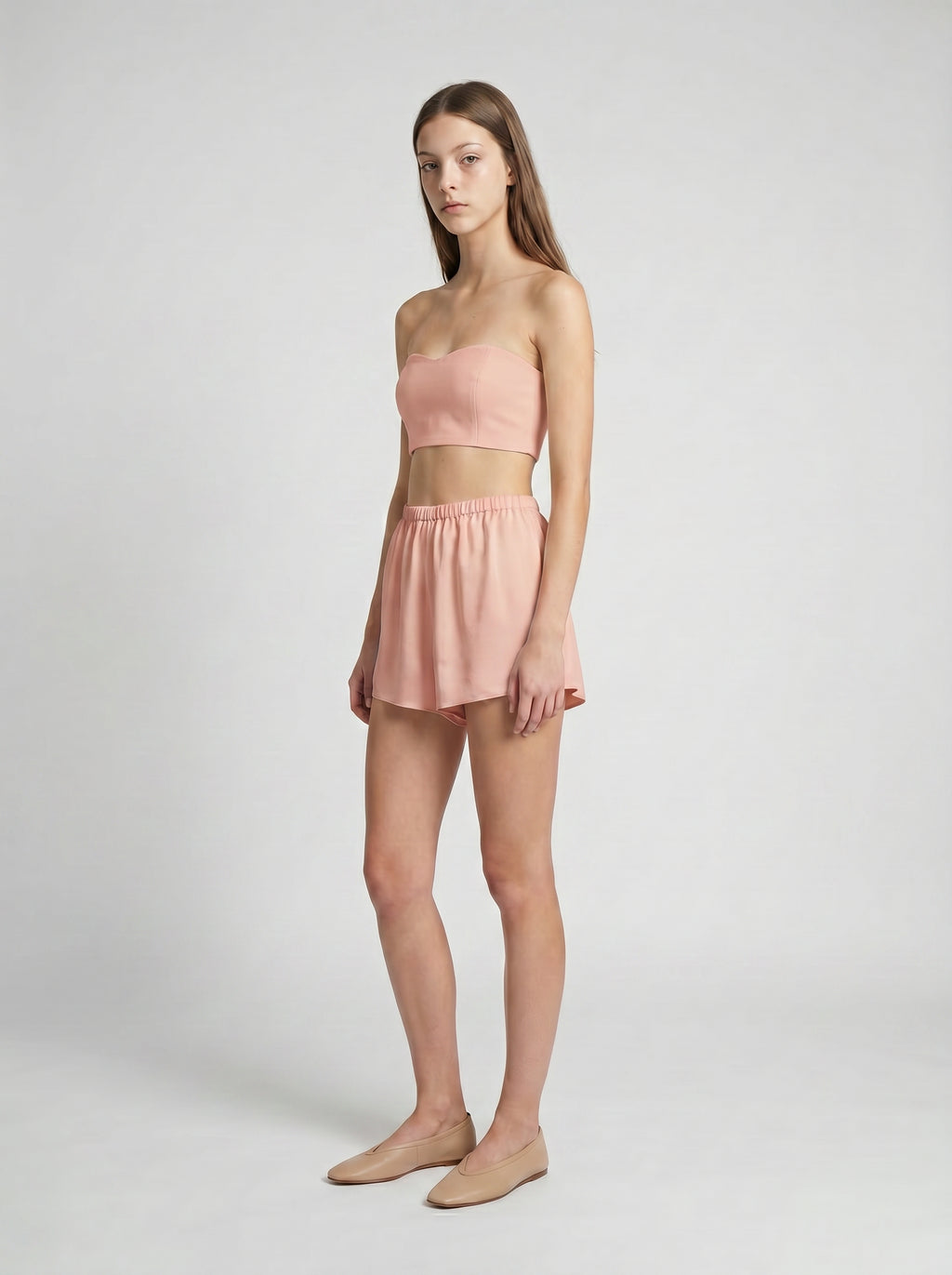 SHORTS / ORGANIC SILK CREPE DE CHINE / BLUSH