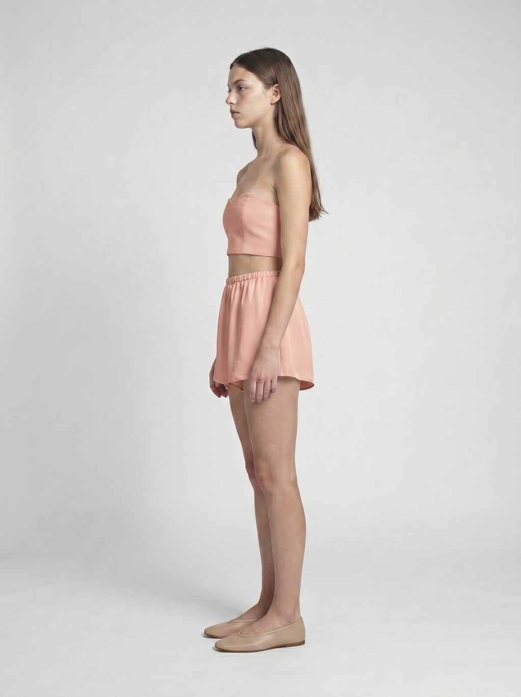 SHORTS / ORGANIC SILK CREPE DE CHINE / BLUSH