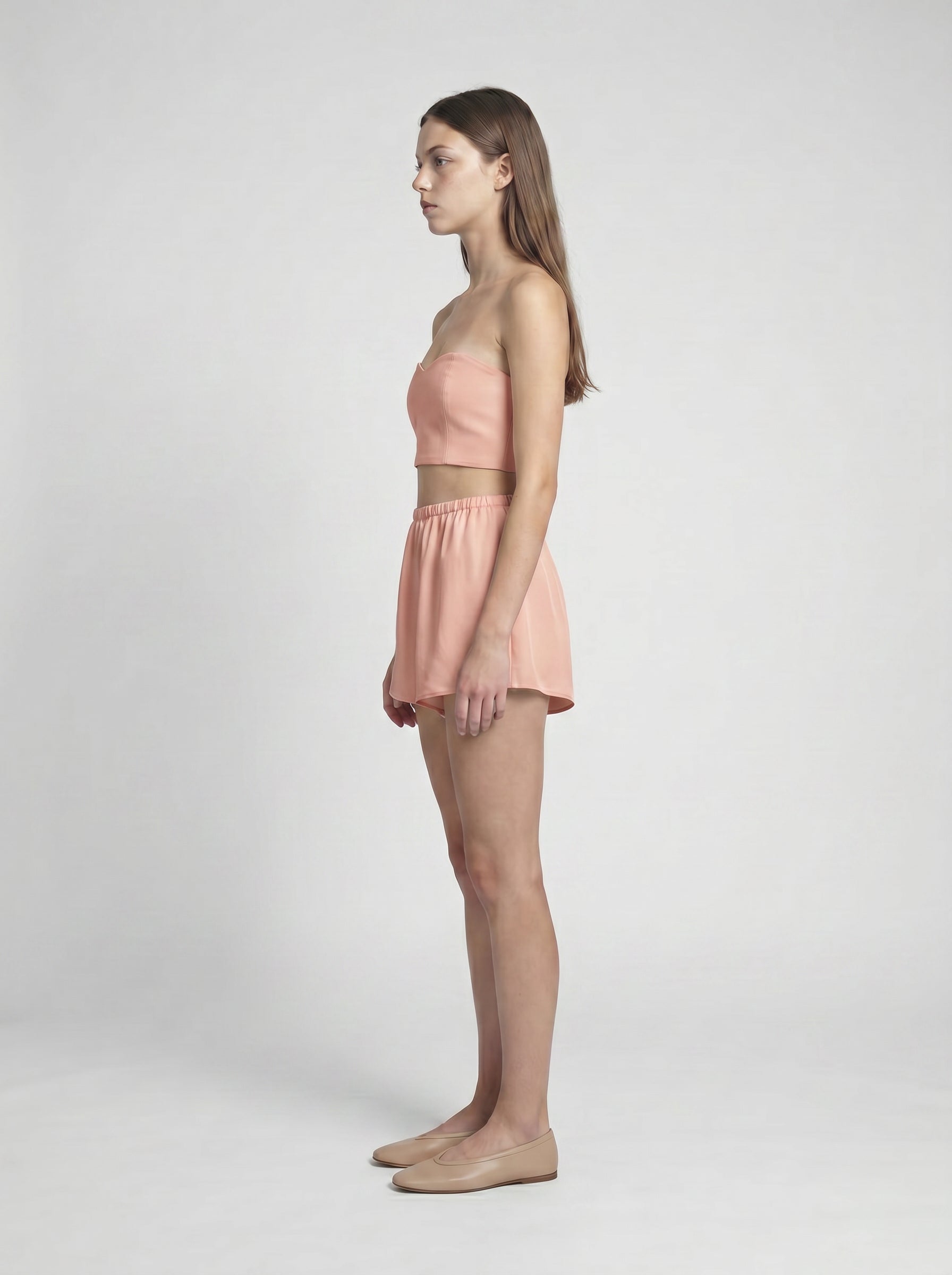 SHORTS / ORGANIC SILK CREPE DE CHINE / BLUSH