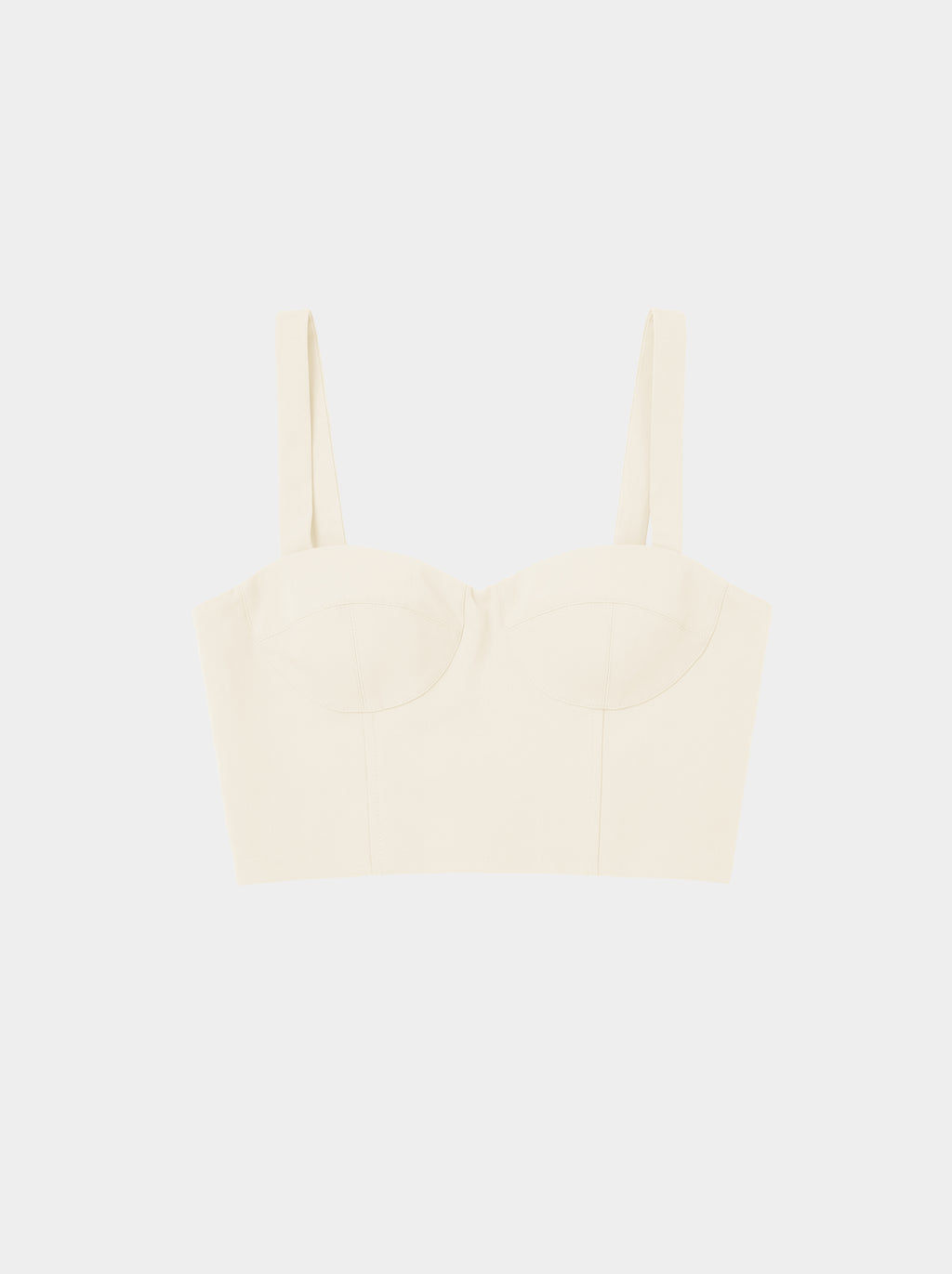 Wool corset top front view