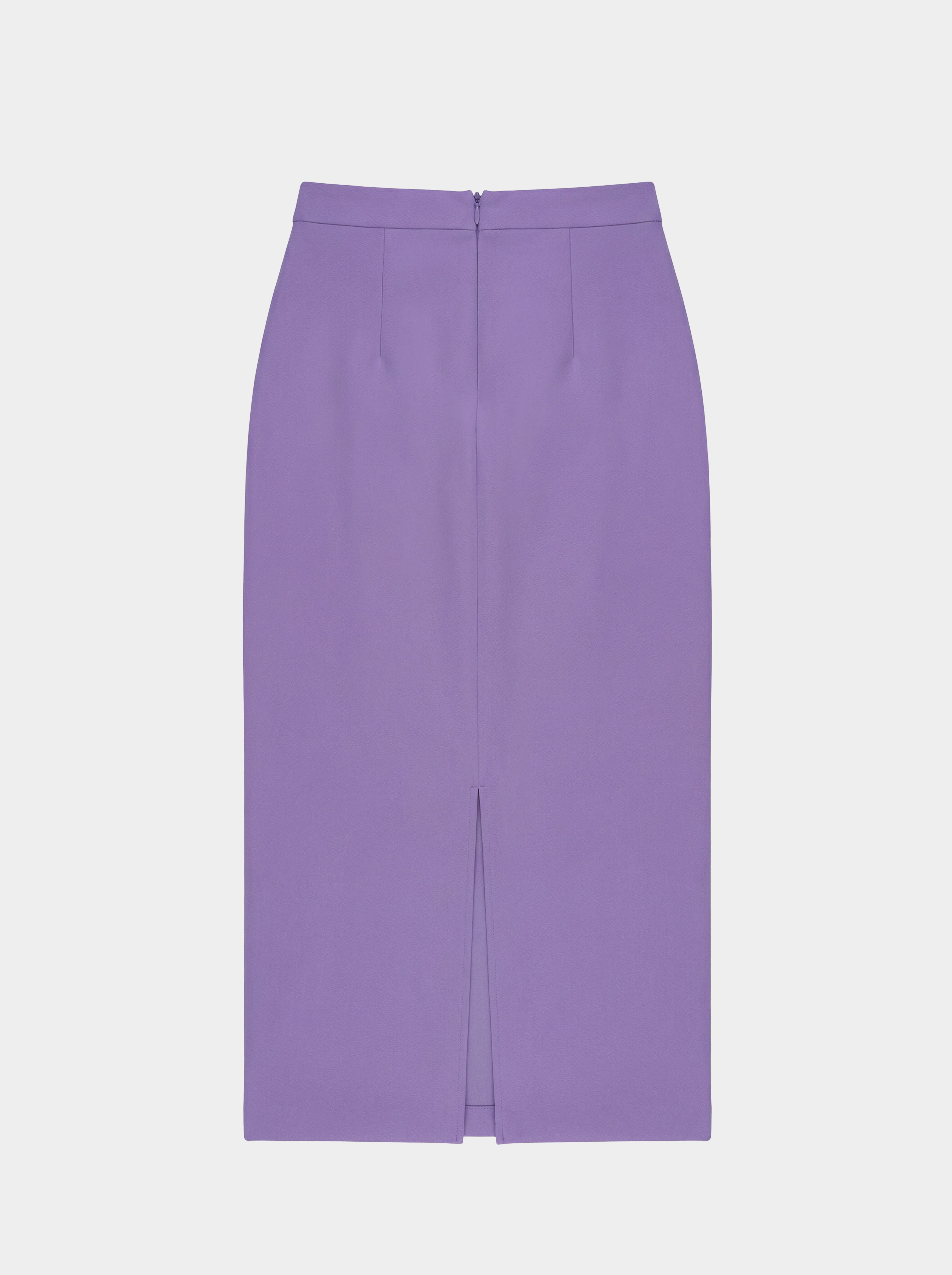 PENCIL SKIRT / ORGANIC SUMMER WOOL / LILAC/ LIMITED EDITION