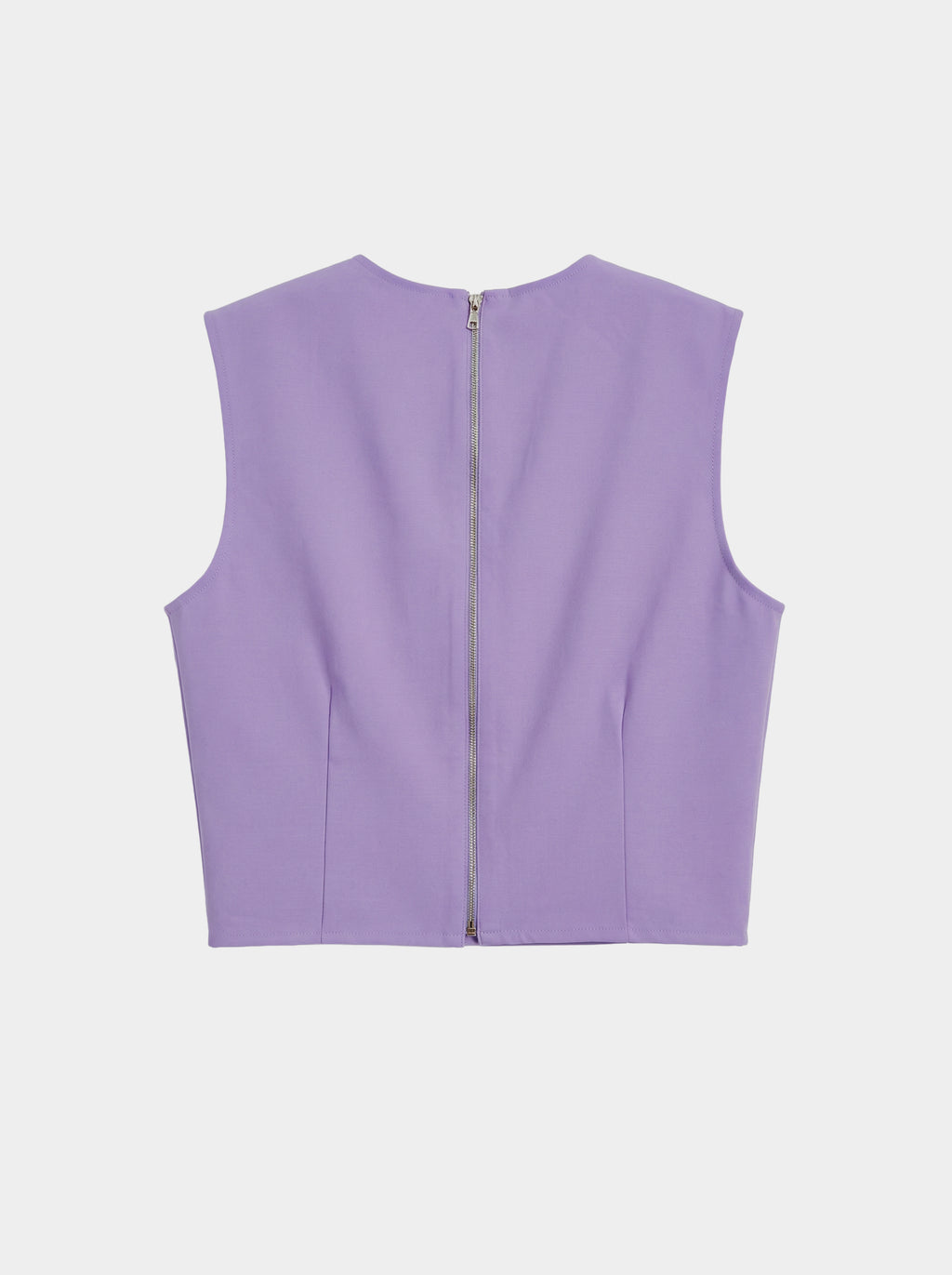 BODICE TOP / ORGANIC SUMMER WOOL/ LILAC / LIMITED EDITION