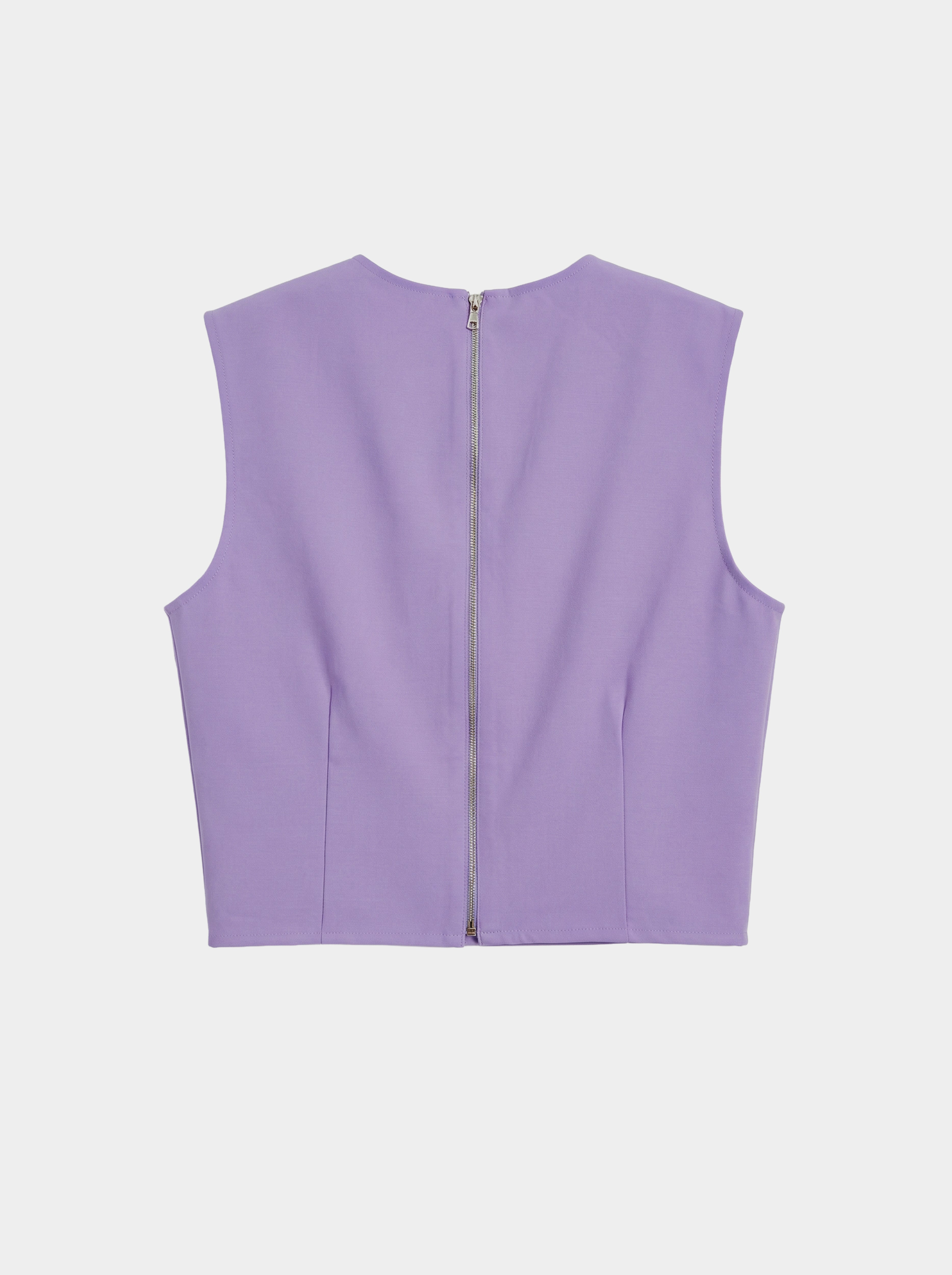 BODICE TOP / ORGANIC SUMMER WOOL/ LILAC / LIMITED EDITION